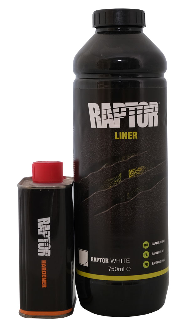 RAPTOR BÍLÝ SADA 0,71 L + 0,24 L